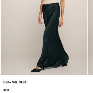 Reformation Bella Silk Skirt NEVER WORN